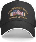 Desert Storm Veteran Adjustable Baseball Cap