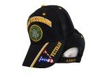 US Army Veteran Men's Black Baseball Cap
