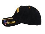 US Army Veteran Men's Black Baseball Cap