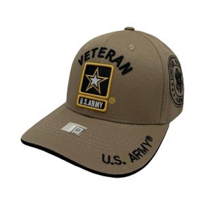 US Army Premium Khaki Baseball Cap with Logo