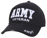 Rothco Army Veteran Low Profile Black Cap