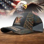 Veterans Baseball Hat with Eagle Design