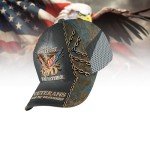Veterans Baseball Hat with Eagle Design