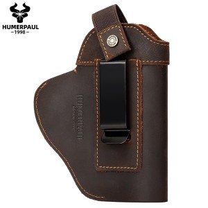 Leather Universal Gun Cover with Holsters and Belt