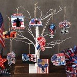 30 Patriotic Red White Blue Tree Ornaments