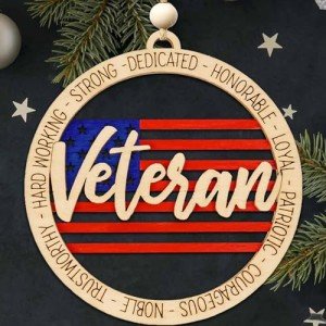 Army Veteran Christmas Ornament - Perfect Gift Idea