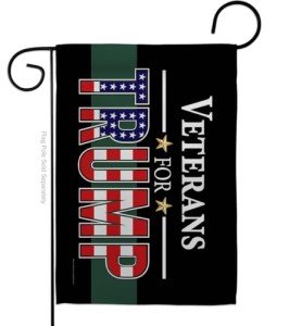 Veterans for Trump Flag Yard Sign and Decor