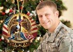 Patriotic Bald Eagle Christmas Ornament for Veterans