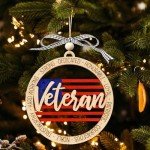 Army Veteran Christmas Ornament - Perfect Gift Idea
