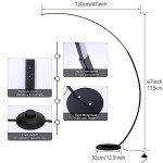 Remote Control Arc Floor Lamp - Dimmable LED Light