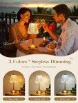 10-Way Dimmable Touch Bedside Table Lamps