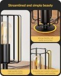 Industrial Vintage Black Table Lamp with LED Bulb