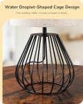 Modern Bedside Table Lamp with Metal Cage