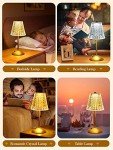 10-Way Dimmable Touch Bedside Table Lamps