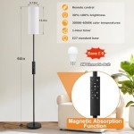 Modern 64" Floor Lamp with Remote Control