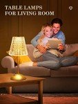 10-Way Dimmable Touch Bedside Table Lamps