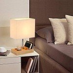 USB Bedside Lamp with Charging Ports and Dock