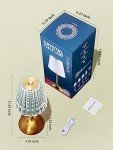 10-Way Dimmable Touch Bedside Table Lamps