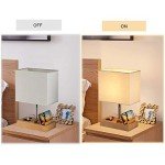 USB Bedside Lamp with Charging Ports and Dock