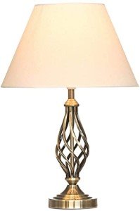 Kingswood Antique Brass Barley Twist Table Lamp