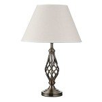 Kingswood Antique Brass Barley Twist Table Lamp