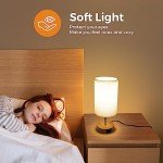 3-Way Dimmable Touch Control Bedside Lamp with USB