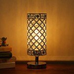 Tomshine Modern Crystal Bedside Table Lamp