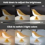 Touch Control Bird-Shaped Table Lamp with USB