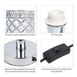 Tomshine Modern Crystal Bedside Table Lamp