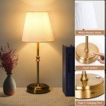 Gold Touch Control Cordless Table Lamp