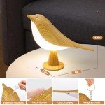 Touch Control Bird-Shaped Table Lamp with USB