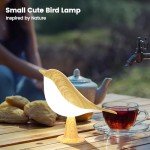 Touch Control Bird-Shaped Table Lamp with USB