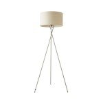 Modern Tripod Floor Lamp with Beige Shade