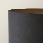 Modern Black Metal Tripod Floor Lamp with Shade