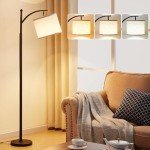 Modern 60" Arc Floor Lamp with 3 Colors