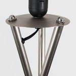 Modern Tripod Floor Lamp with Beige Shade
