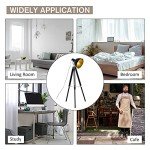 Industrial Tripod Floor Lamp with Adjustable Height