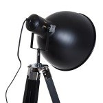 Industrial Tripod Floor Lamp with Adjustable Height