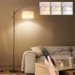 FIMEI 73.8'' Dimmable Arc Floor Lamp with Remote