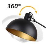 Osasy Vintage Arc Floor Lamp in Black-Gold