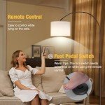 OUTON 70" Arc Floor Lamp with Remote Control