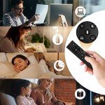 Dimmable Black Arc Floor Lamp with Remote Control