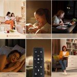 FIMEI 73.8'' Dimmable Arc Floor Lamp with Remote