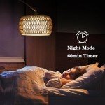 Stylish Arc Floor Lamp with Remote & Dimmable Bulb