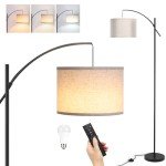 FIMEI 73.8'' Dimmable Arc Floor Lamp with Remote