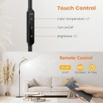 Lastar LED Floor Lamp with Remote and Touch Control