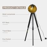 Industrial Tripod Floor Lamp with Adjustable Height