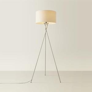 Modern Tripod Floor Lamp with Beige Shade