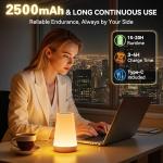 LED Touch Bedside Lamp with Remote & RGB Colors