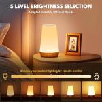 LED Touch Bedside Lamp with Remote & RGB Colors